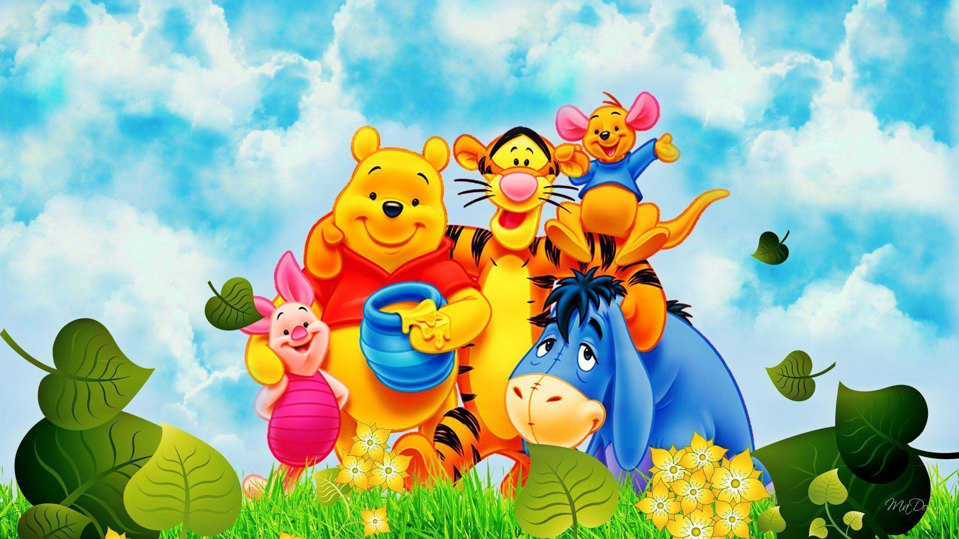 Winnie The Pooh Thanksgiving Desktop Background HD Wallpaper