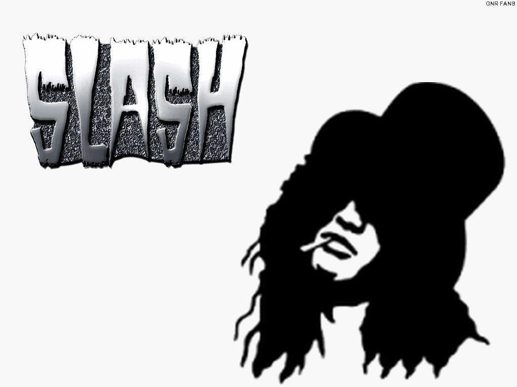 image For > Slash Guitar Black And White Wallpaper