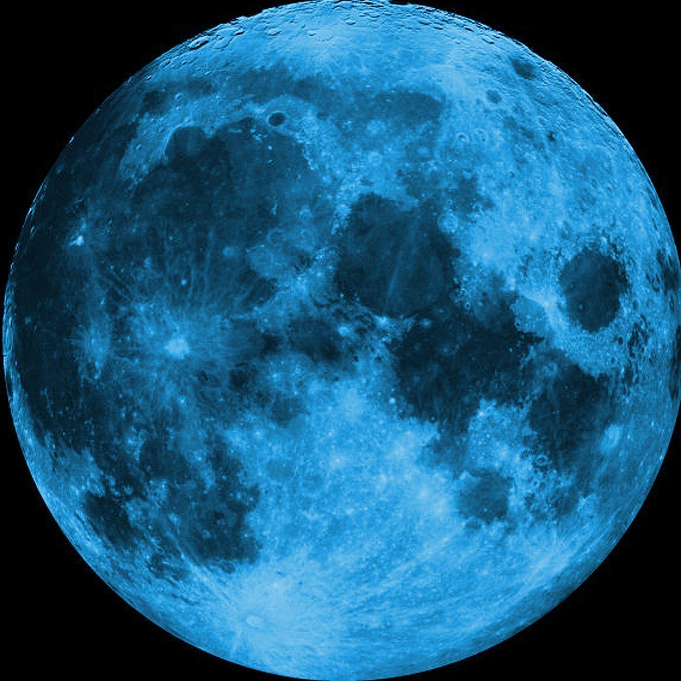 Full Blue Moon Wallpaper