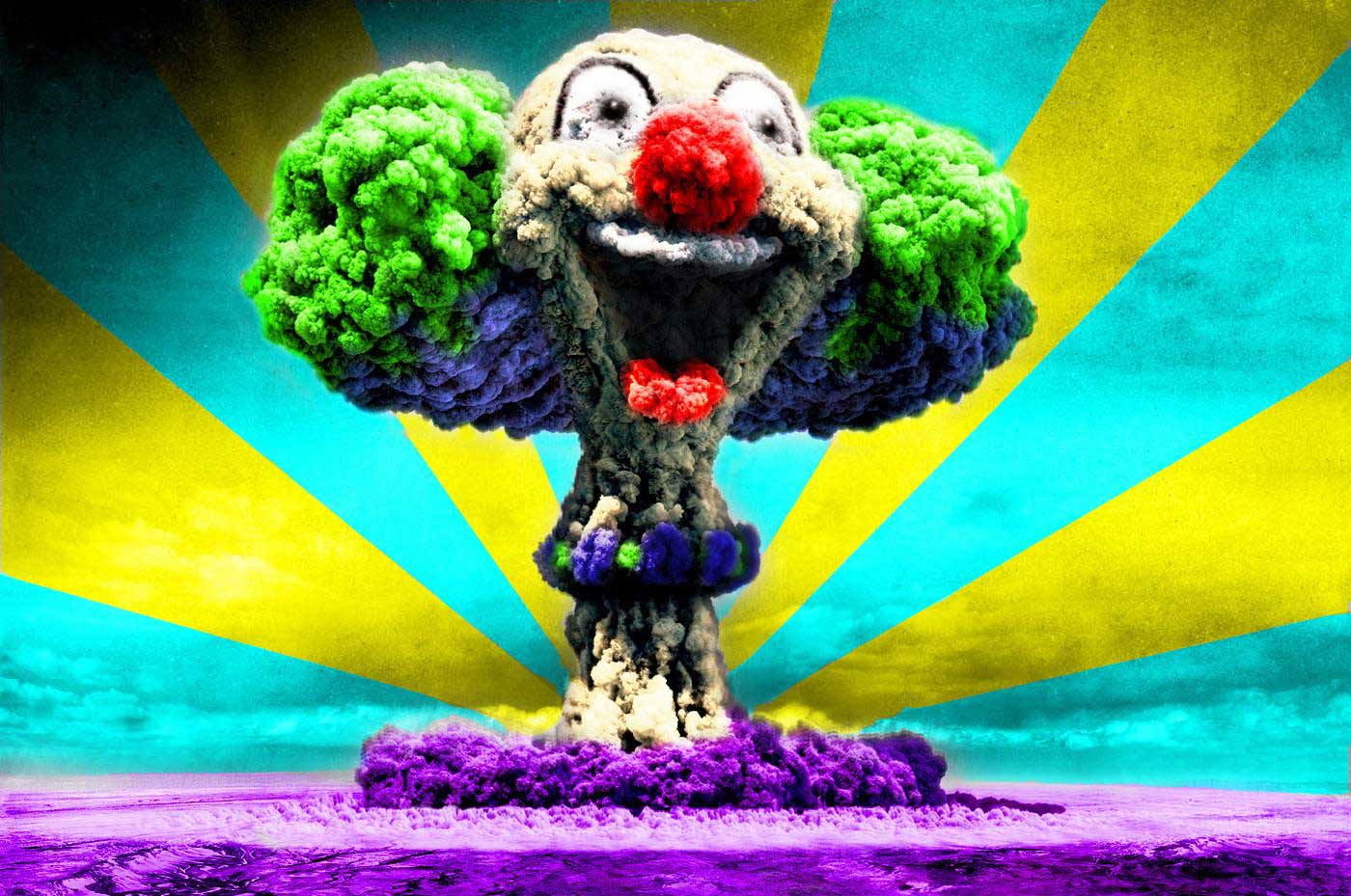 Wallpaper Friday: Nuclear Clown Explosion