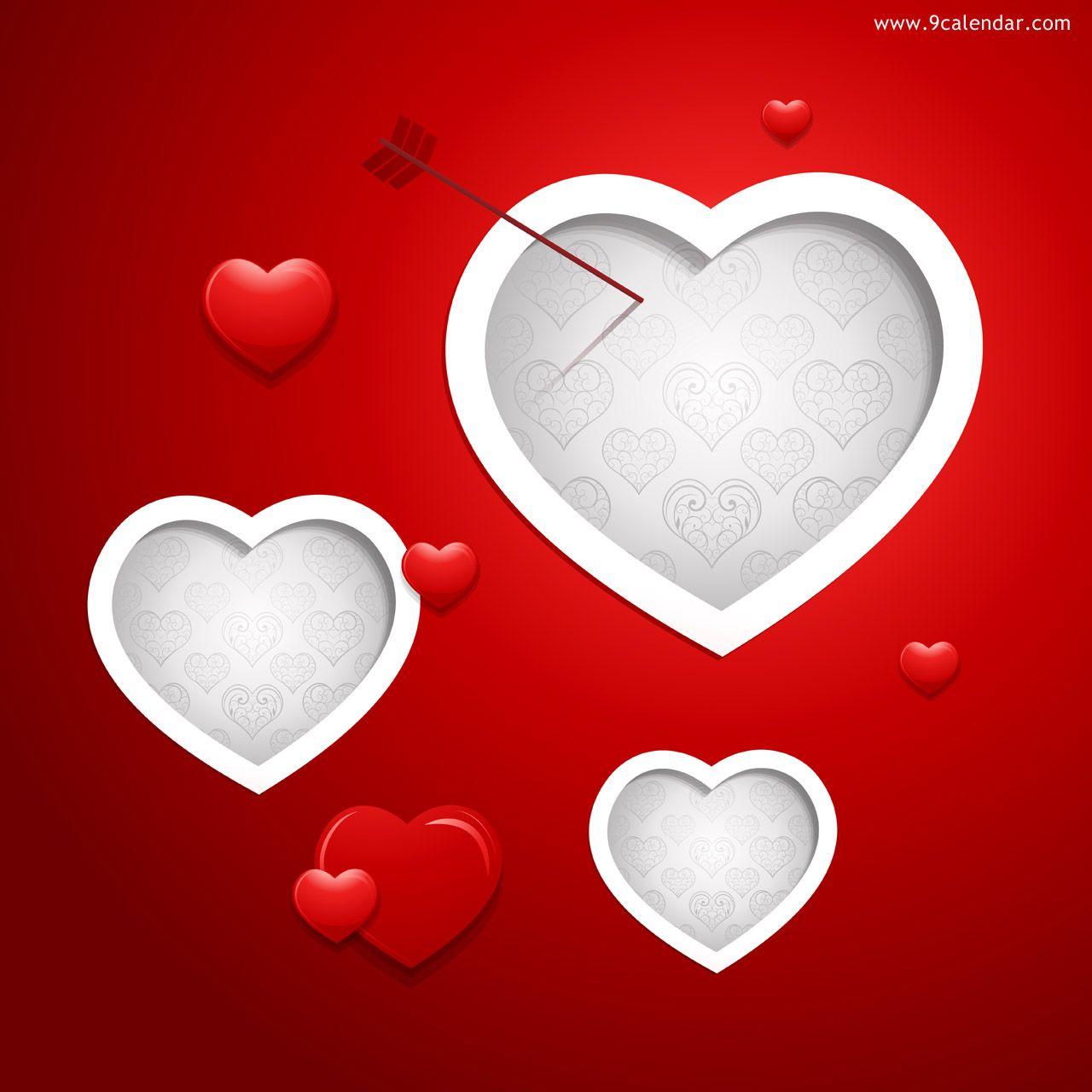 Valentines day card background & Wallpaper Feb 2013