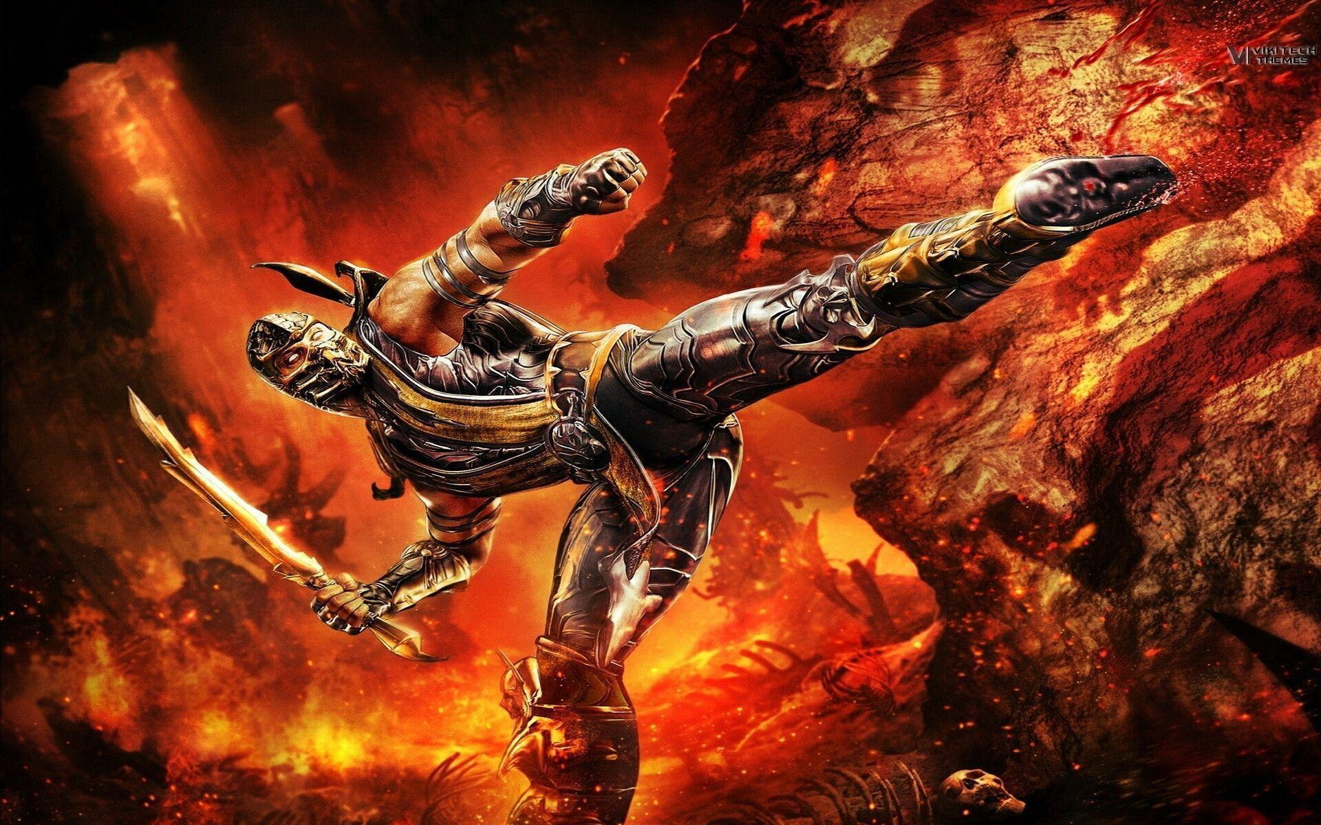 image For > Mortal Kombat Wallpaper Scorpion