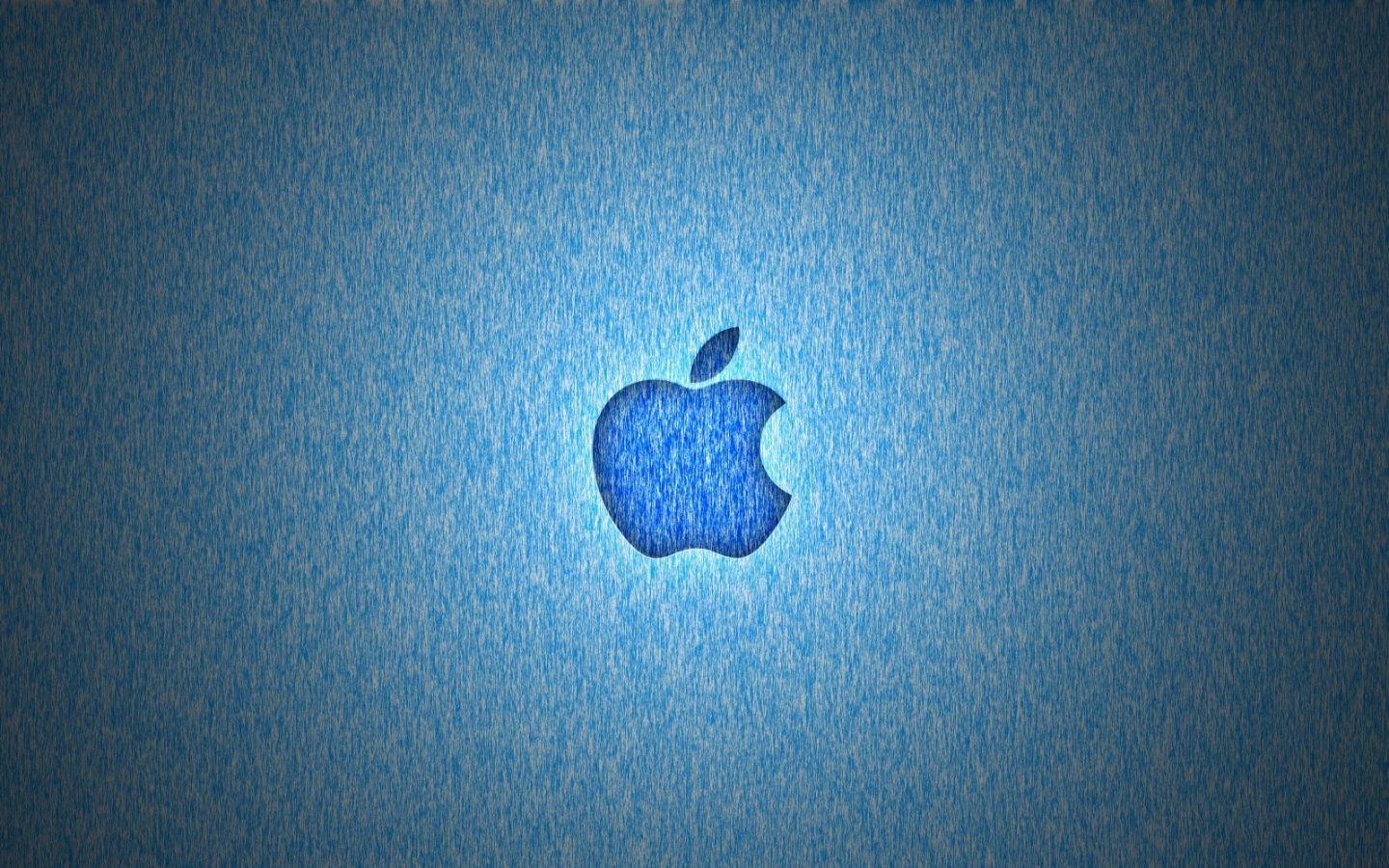 Download Cool Mac Os Lion Sea Blue With Apple Logo Wallpaper
