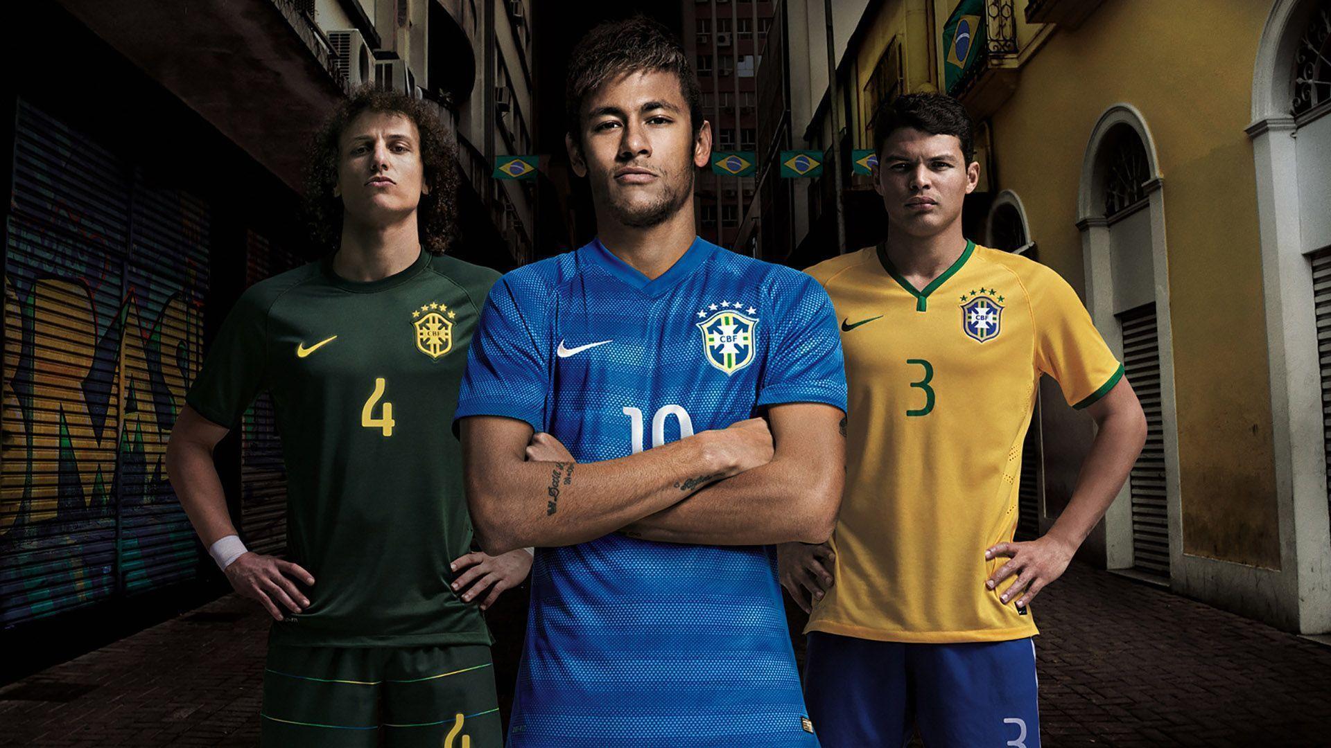 Brazil Football Team 2014 World Cup Kit Wallpaper Wide or HD