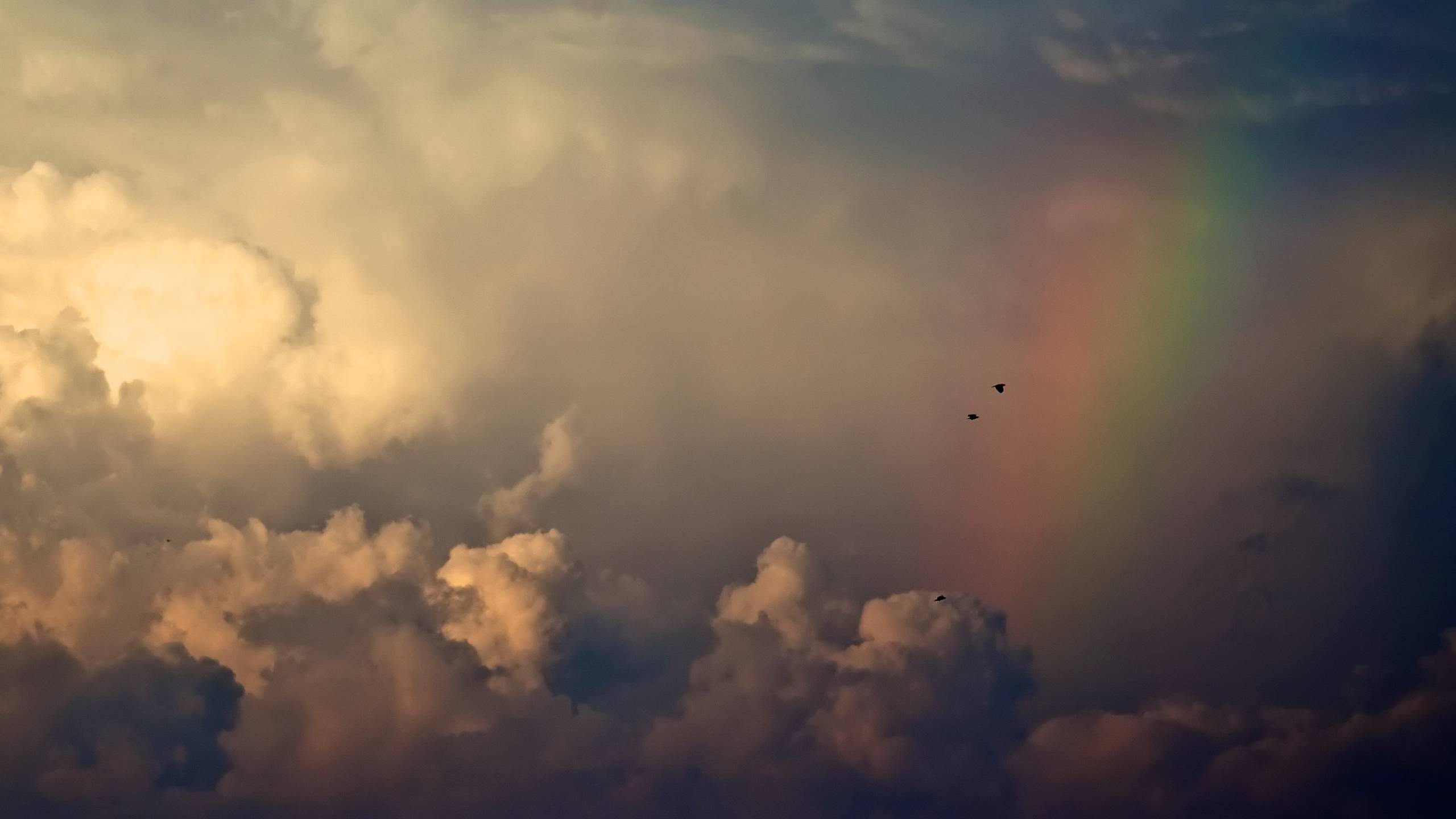 Storm Clouds And Rainbow iMac Wallpaper. HD Wallpaper Source