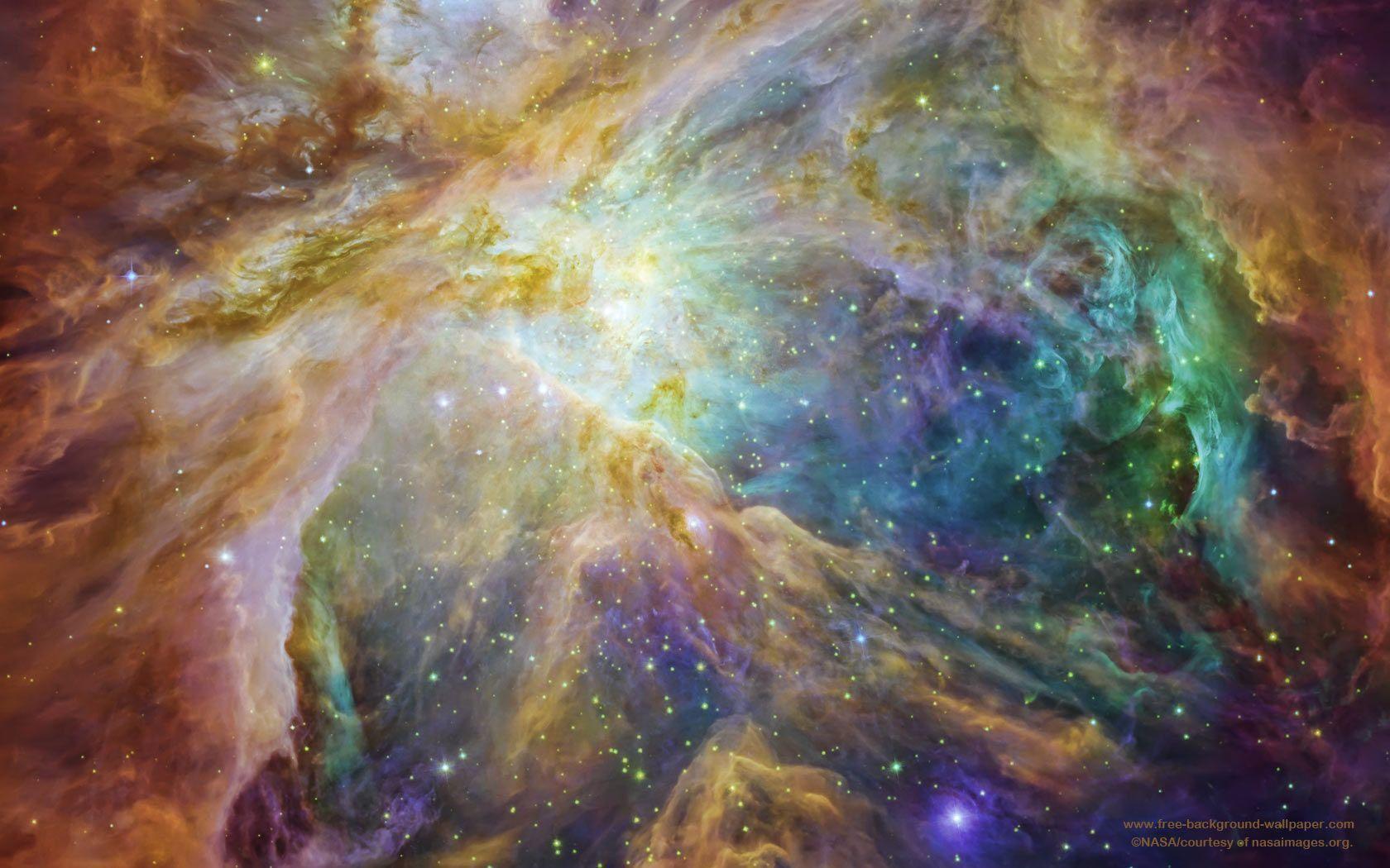 Orion Nebula Stars Background Wallpaper