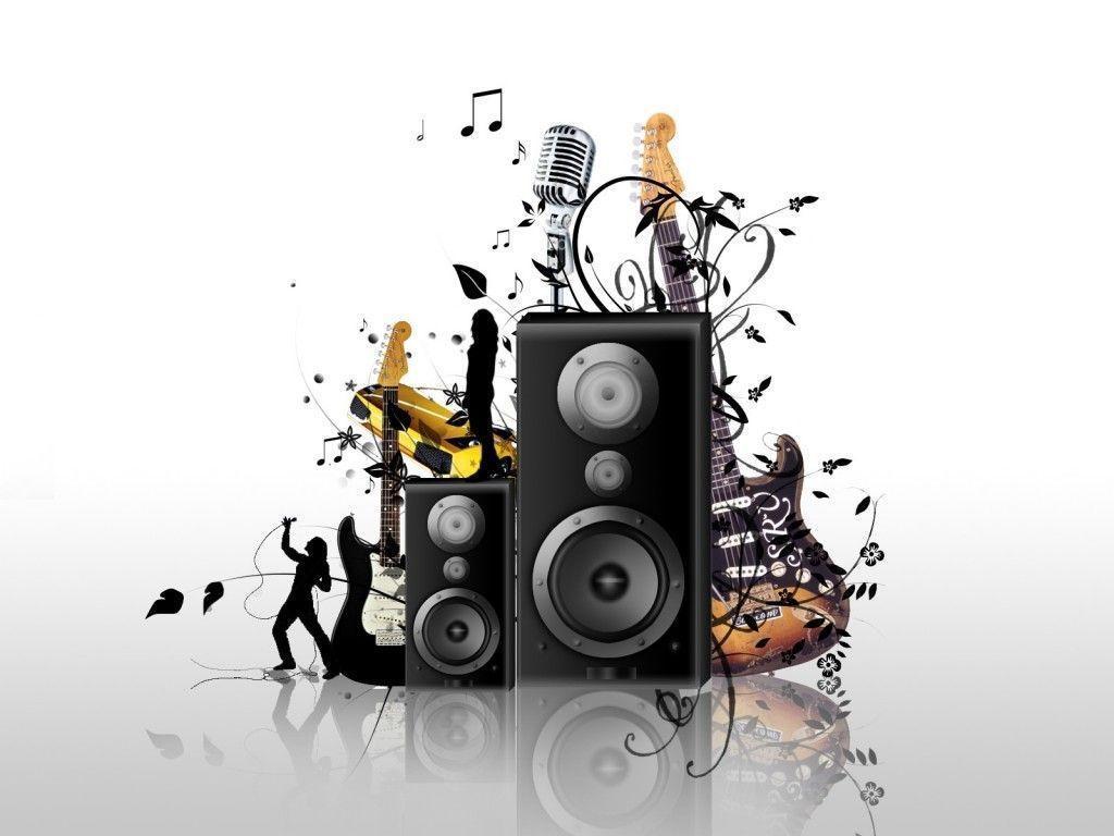 Spectacular Music Wallpaper Rock Music Speaker Bbackground