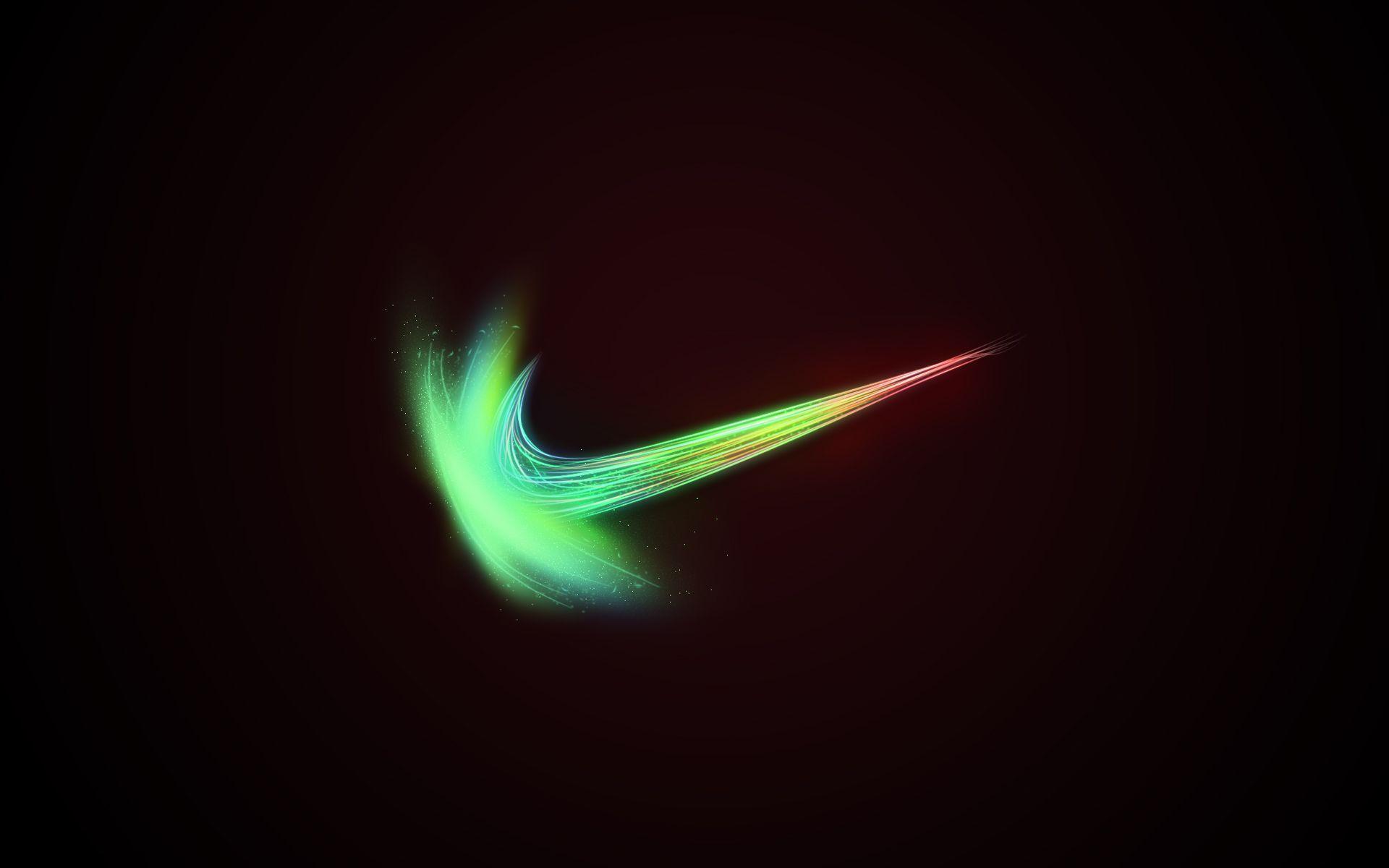 Cool Rainbow Nike Logo Wallpaper