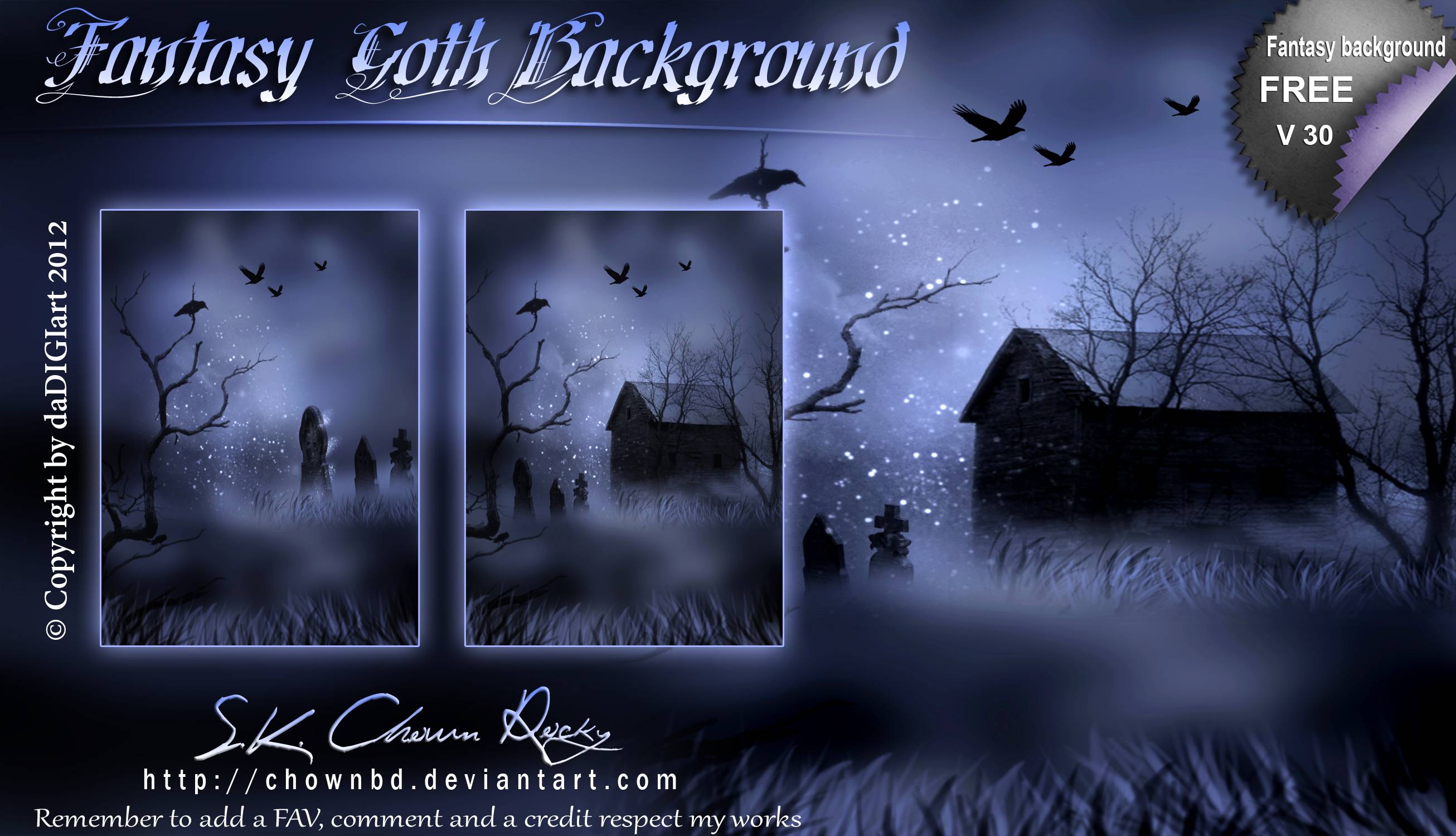 More Like Fantasy Goth Background By SK DIGIART