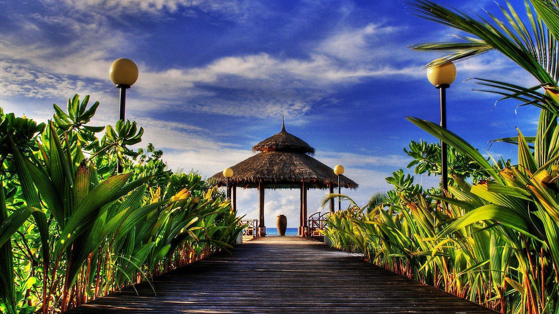 Welcome Paradise HDR Wallpaper