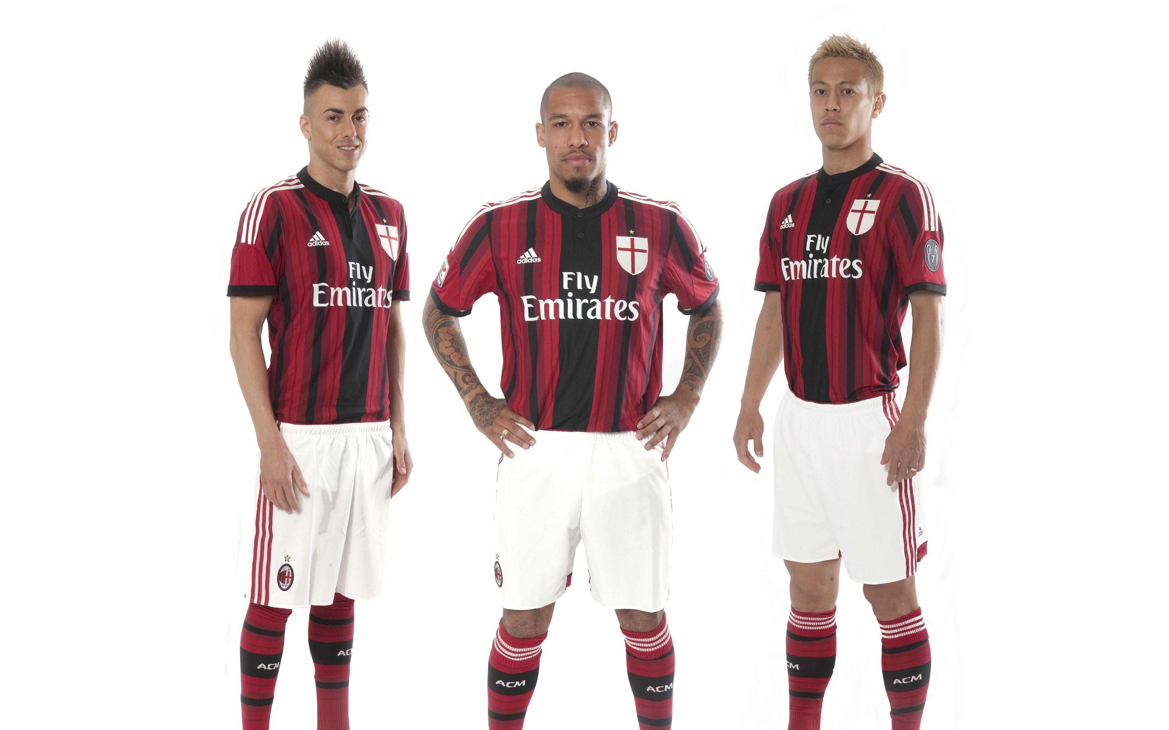 AC Milan 2014 2015 Adidas Home Kit Jersey Wallpaper Wide Or HD
