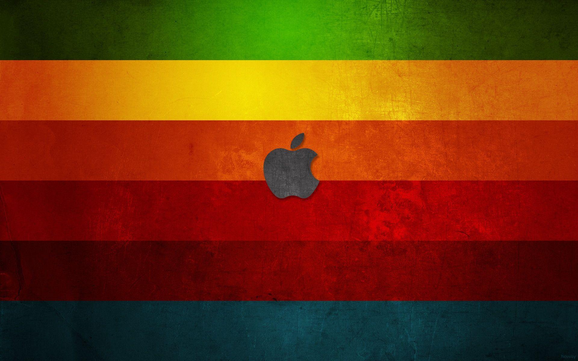 Apple Rainbow wallpaper