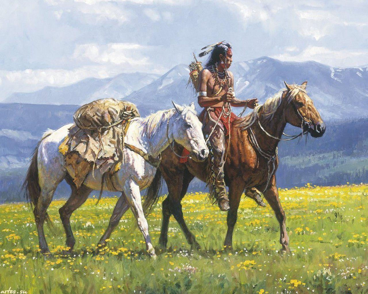 Download Artistic Native American Wallpaper 1280x1024