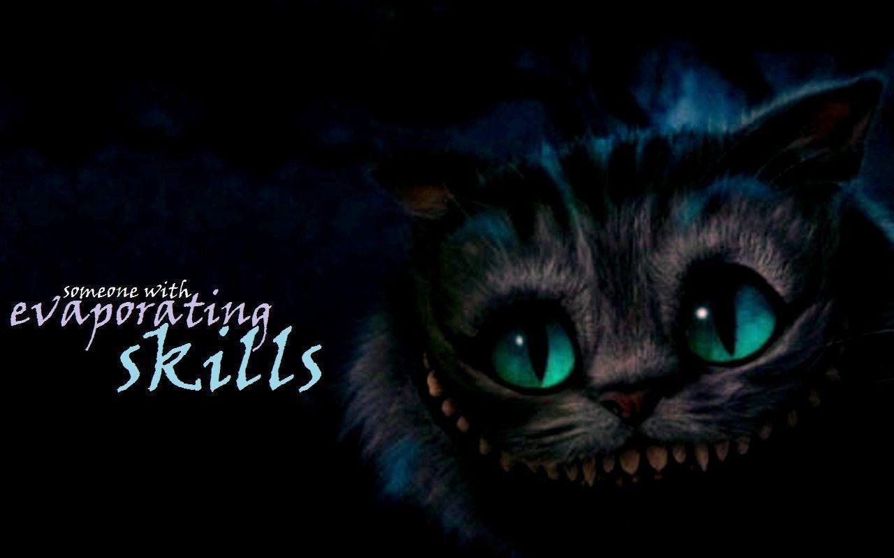 Cheshire Cat Artwork Alice in Wonderland HD Desktop Wallpaper