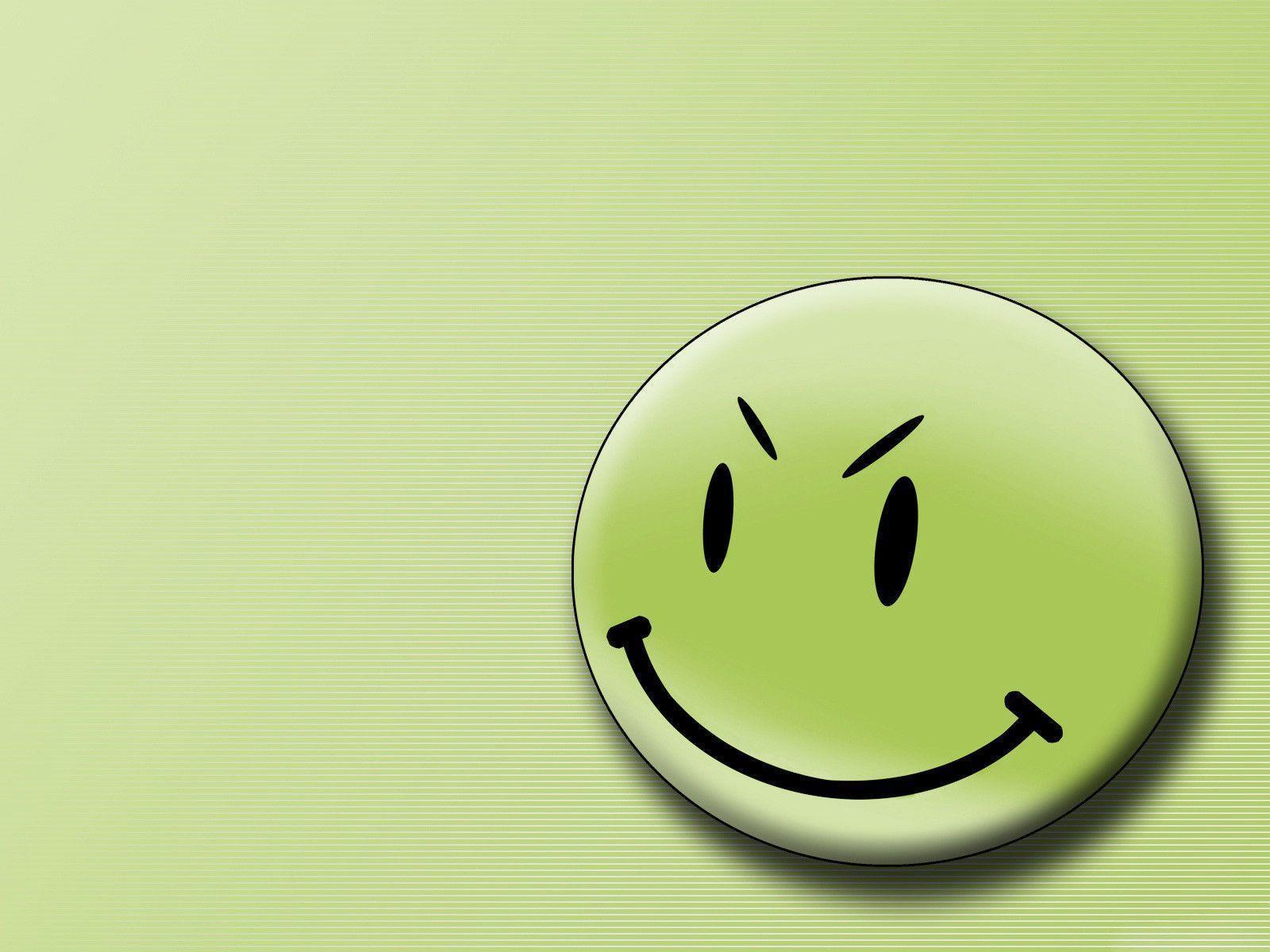 Desktop Wallpaper · Gallery · Computers · Green smiley face