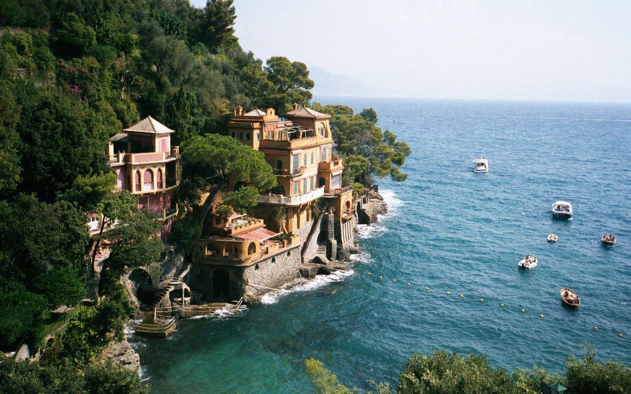 Italian Riviera Italy. Photo and Desktop Wallpaper