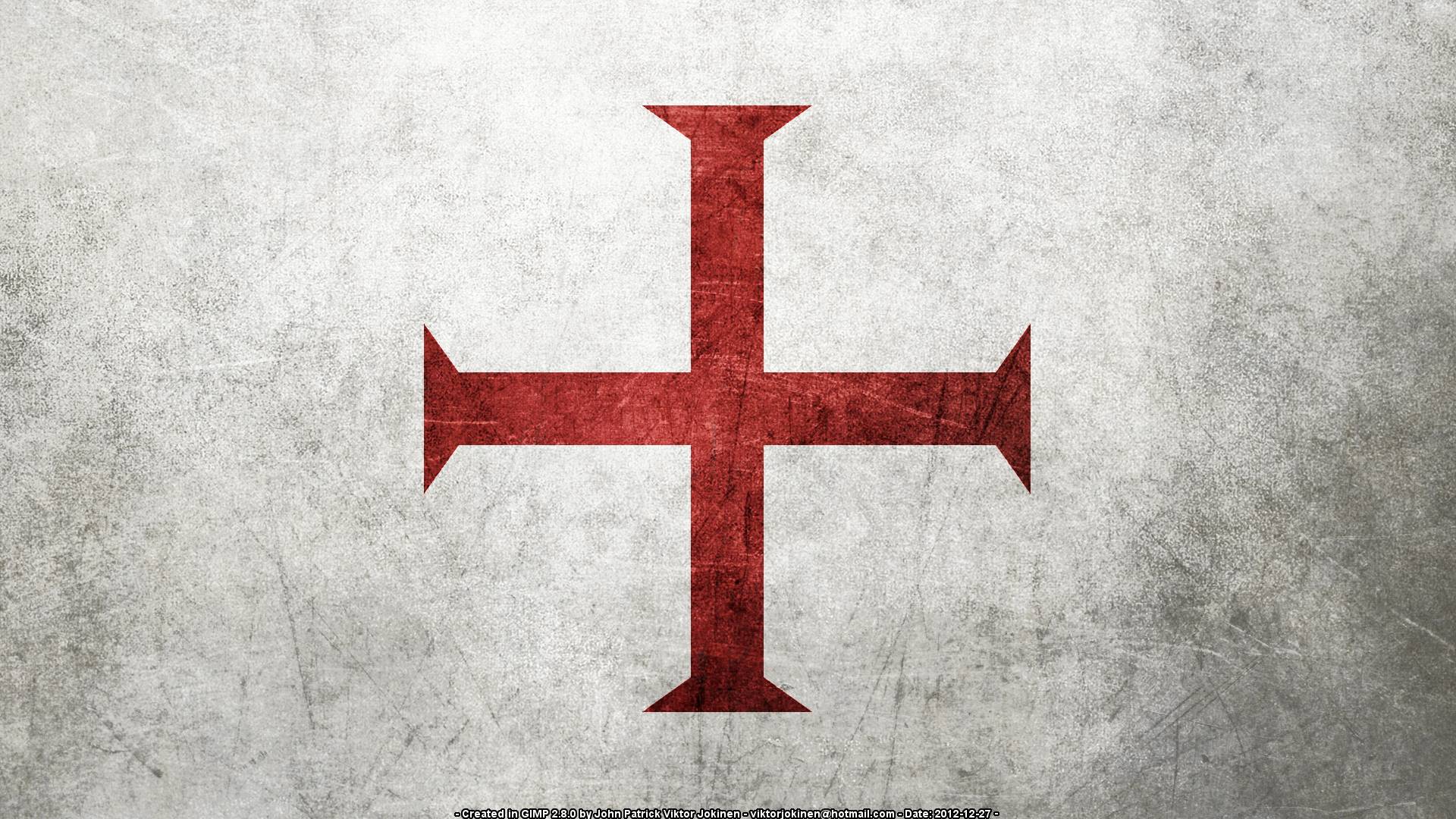 Flag of the Knights Templar (Several Resolutions)