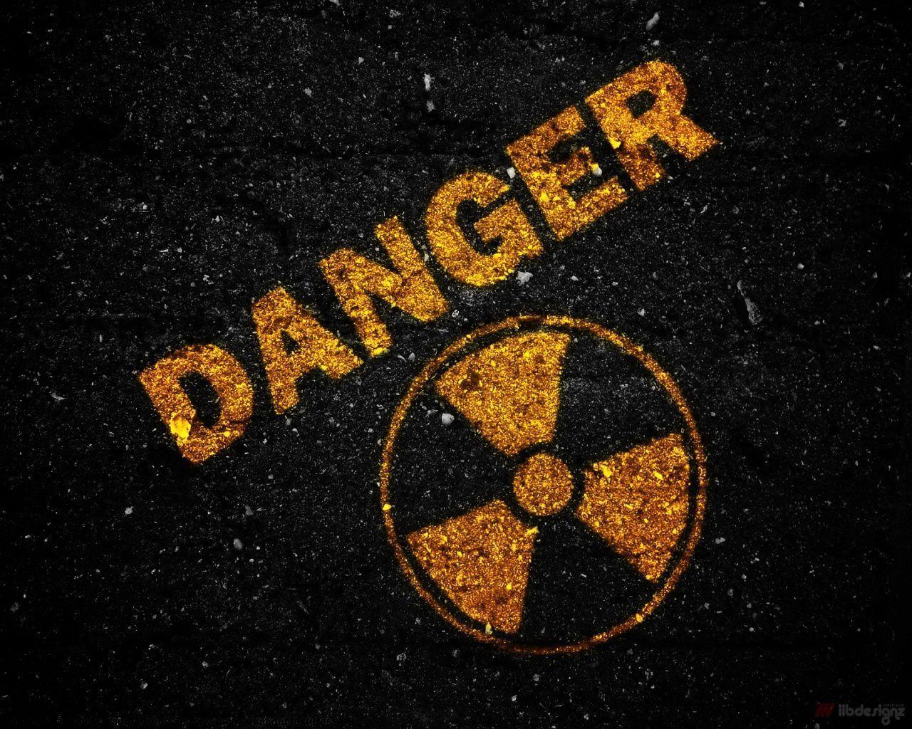 Danger Radioactive in Logos