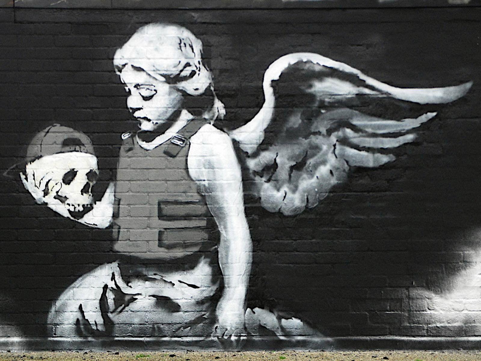 Angel Banksy wallpaper and image, picture, photo
