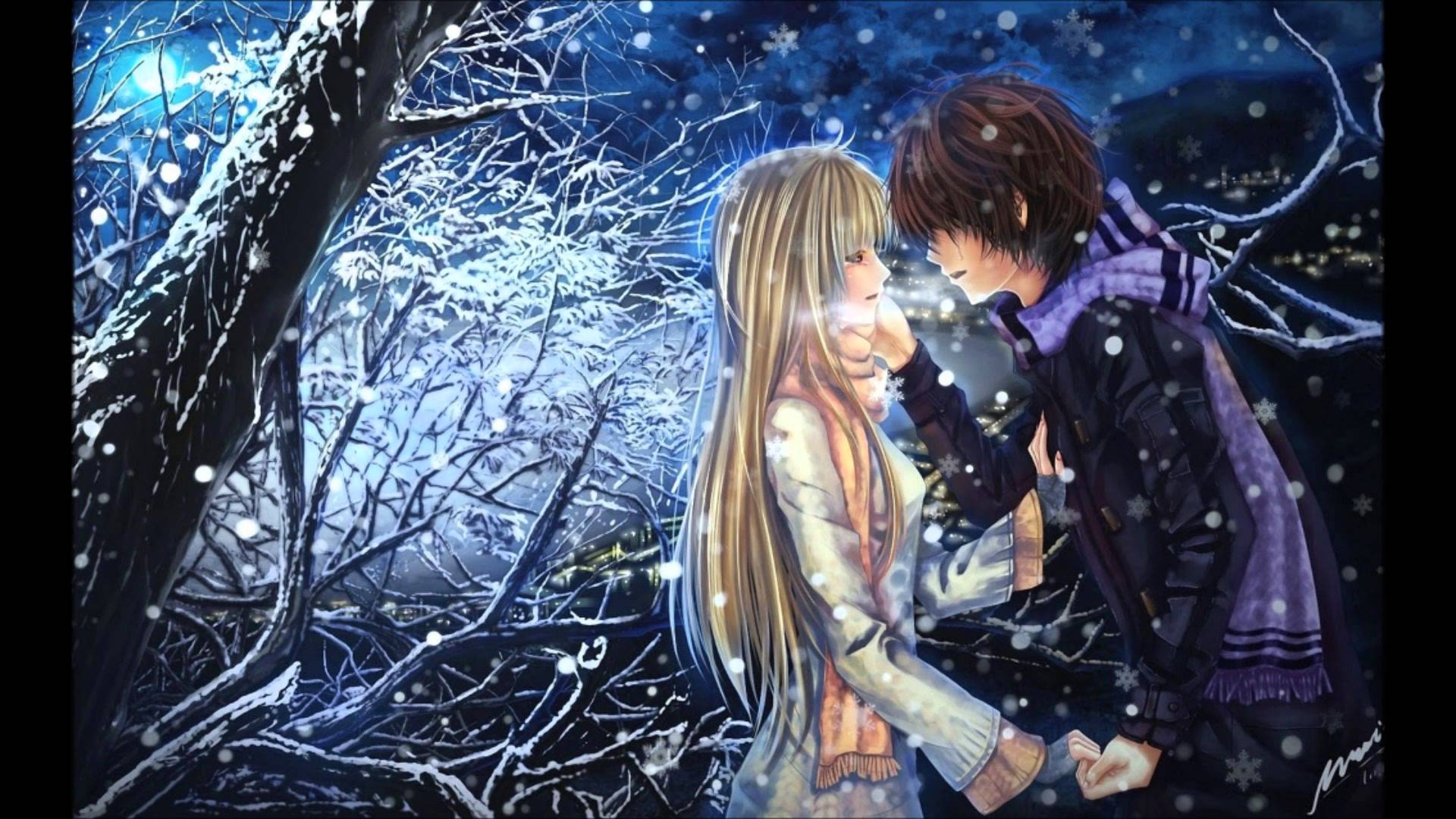 Cute Anime Love Wallpaper HD