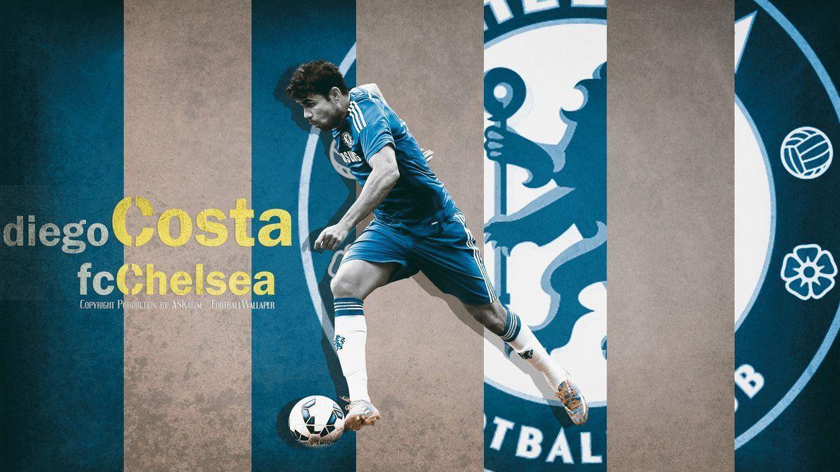 Diego Costa  Wallpaper  FC Chelsea  2014/2015 by eLKira on 