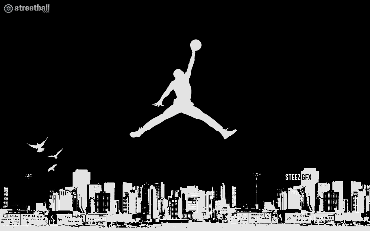 Michael Jordan Jumpman Oakland Wallpaper Background