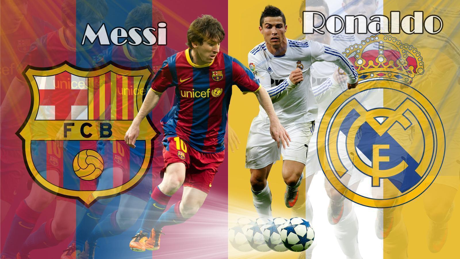 Messi Barcelona Vs Ronaldo Madrid Wallpaper HD Wallpaper