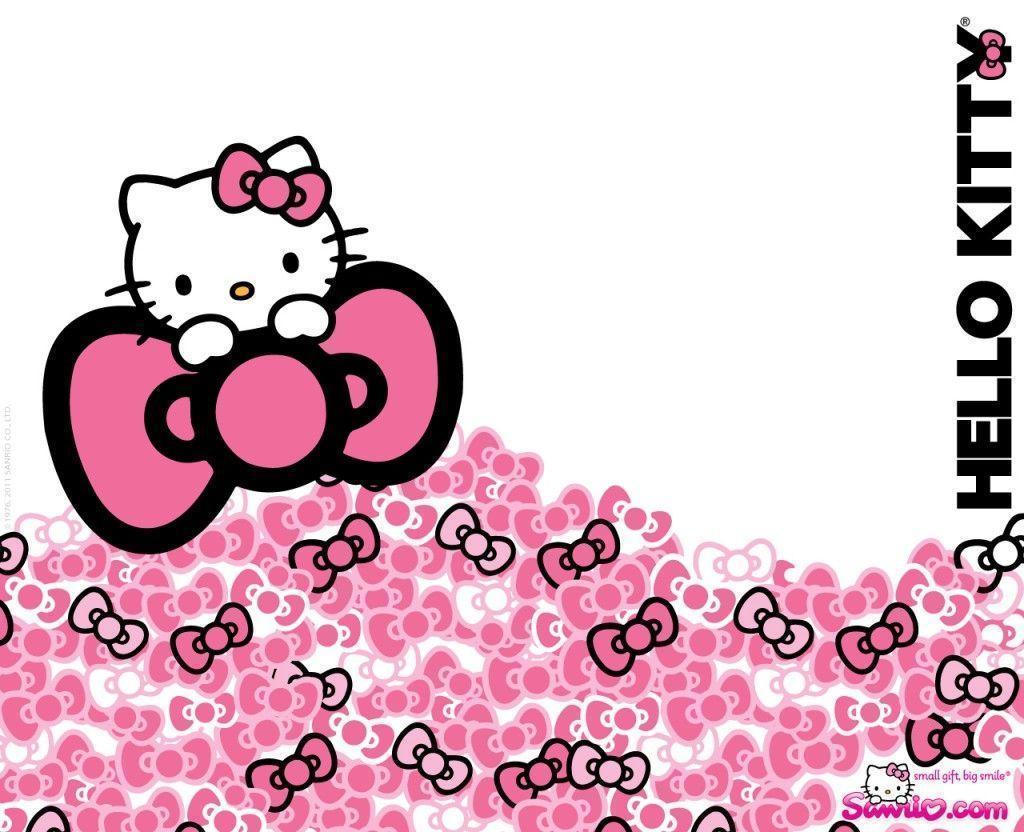 Hello Kitty Pink Bow Wallpaper 1024×832