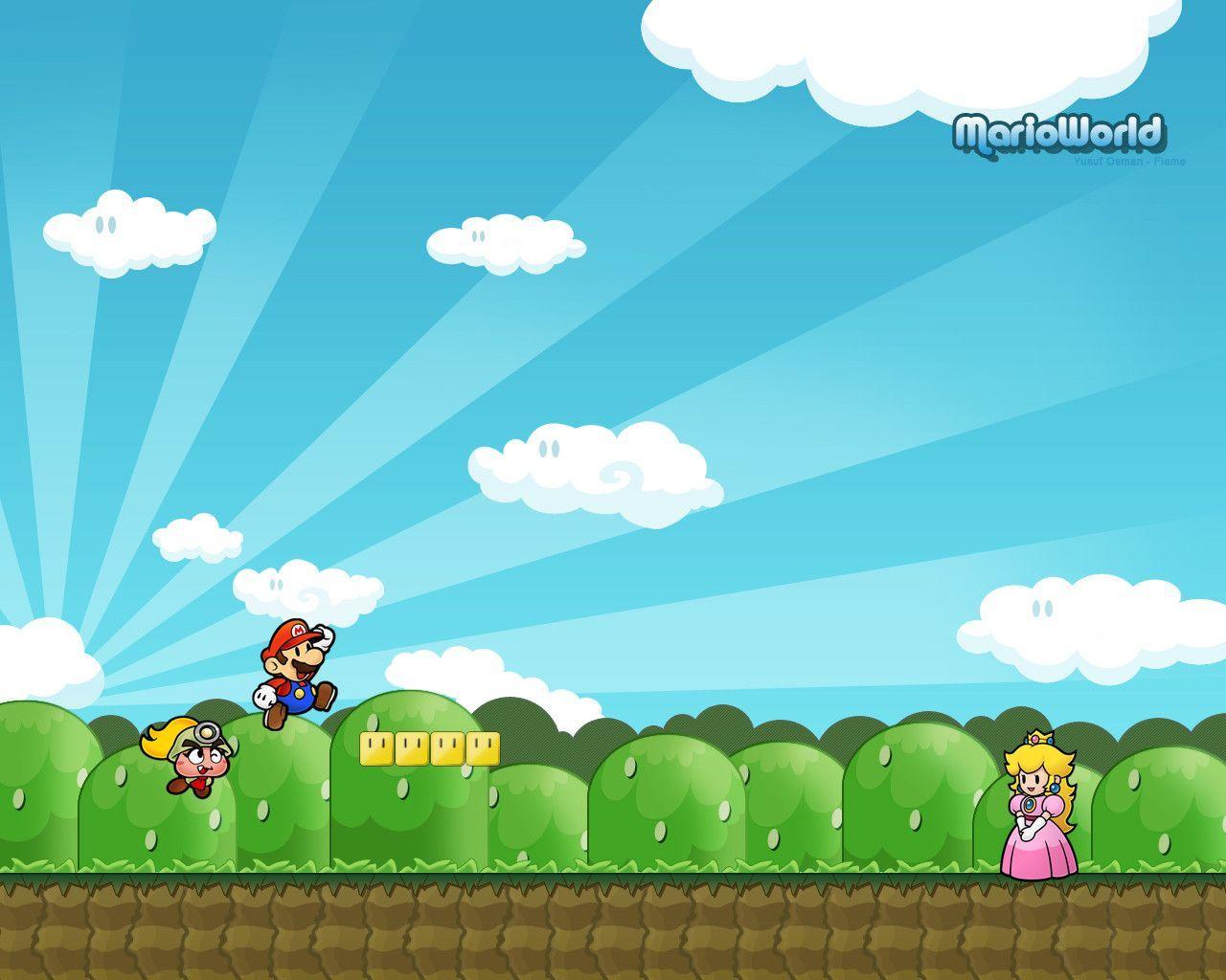 Mario World Wallpaper By Flame X