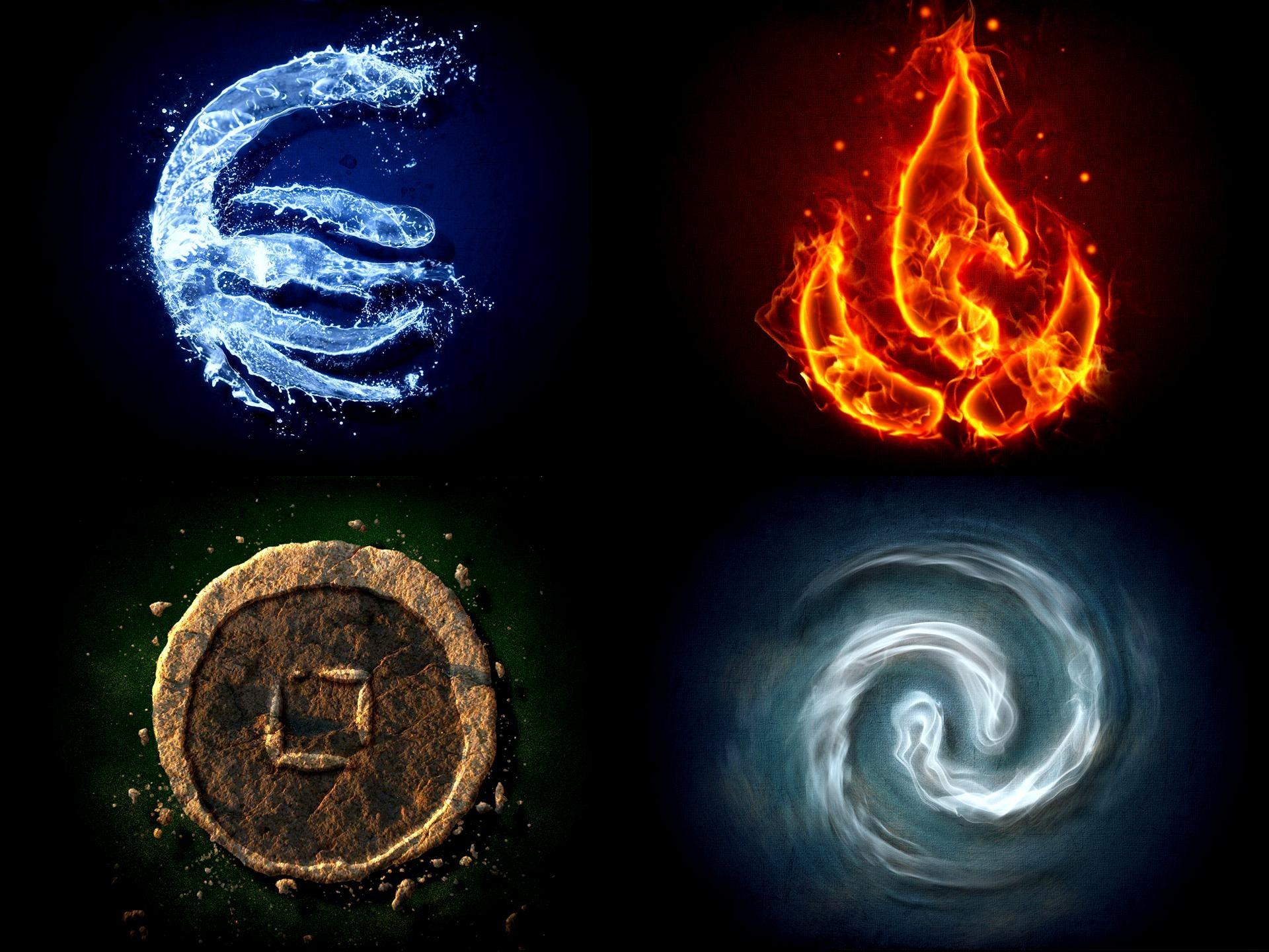 Avatar The Last Airbender Elements Symbols Wall (3240)