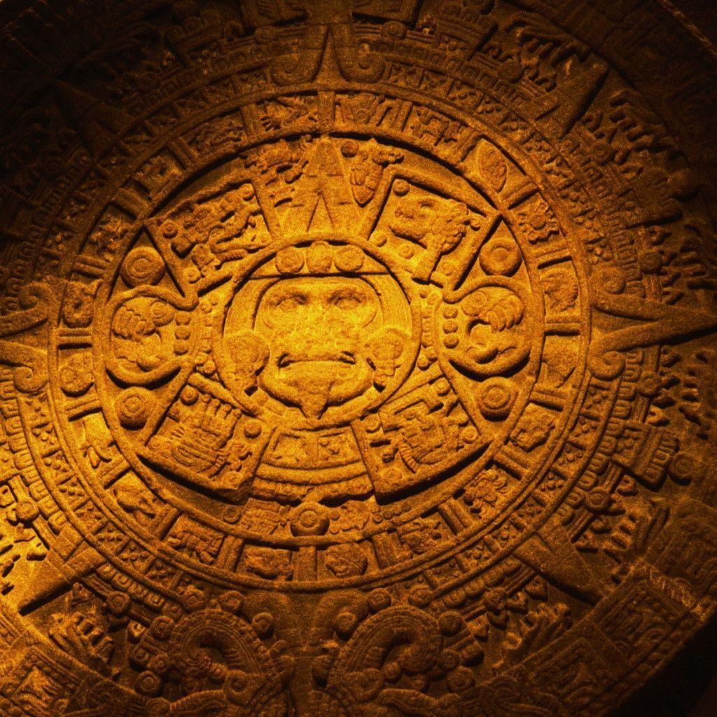 Aztec Calendar Stone iPad 1 & 2 Wallpaper