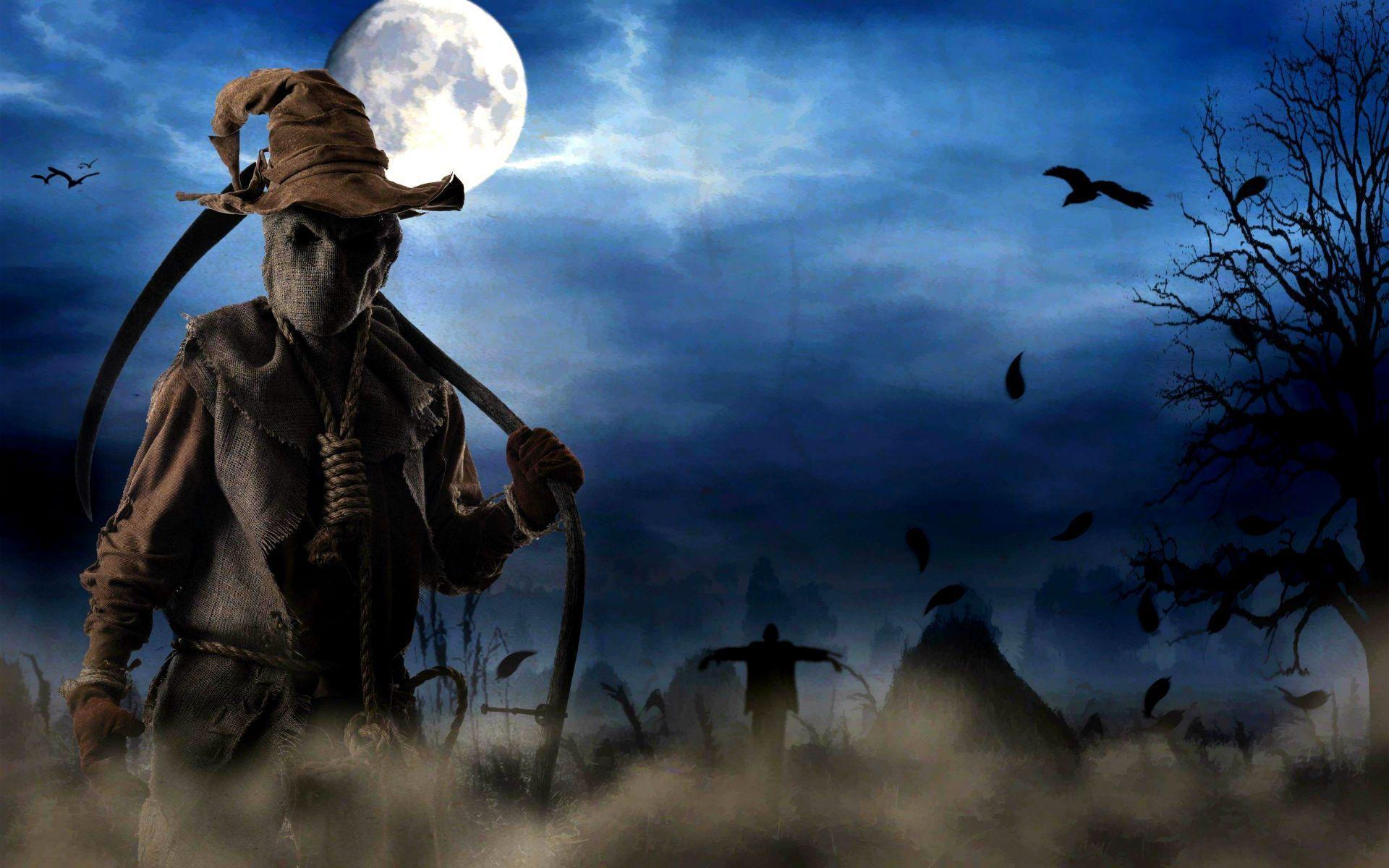 Wallpaper For > Spooky Halloween Background Desktop