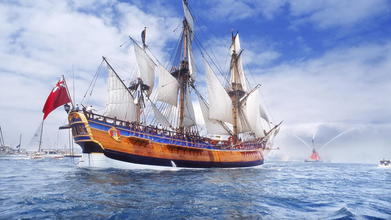 HD Sailing Ships Tall Ship Free Desktop Wallpaper