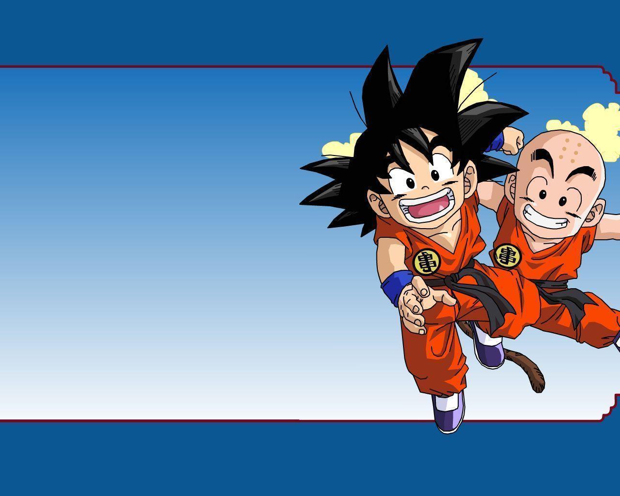 Funny Goku And Kurilin Dragon Ball Z Wallpaper Wallpaper