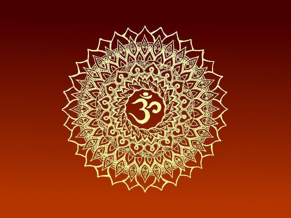 Om Hindu Symbols Wallpaper 1366x768PX Wallpaper Om Symbol