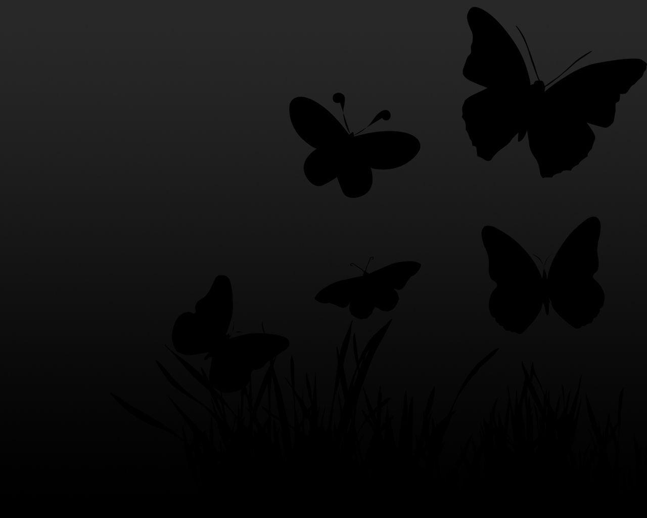 Wallpaper For > Black Butterfly Background Designs
