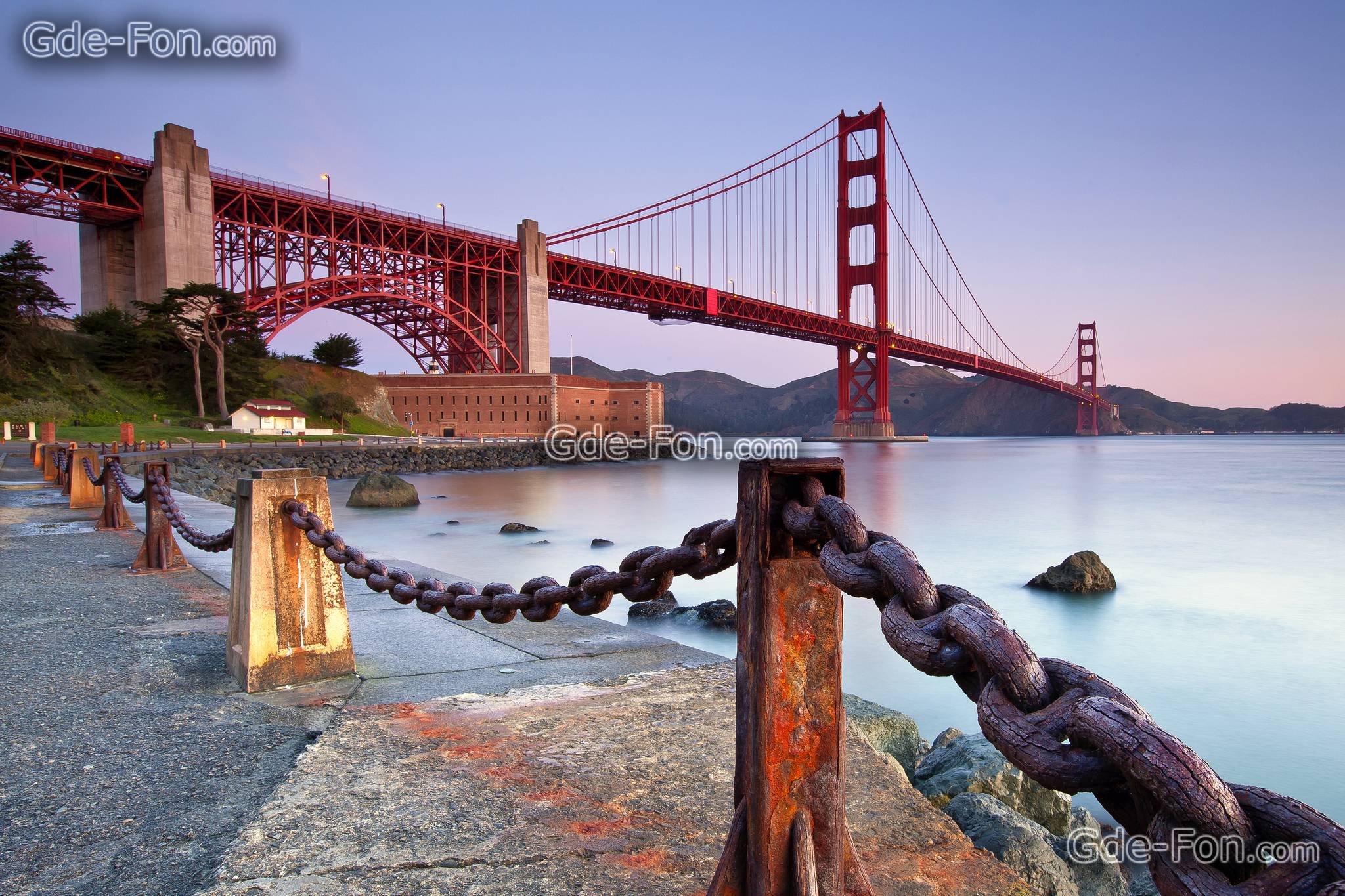 Download wallpaper golden gate bridge, san francisco, california