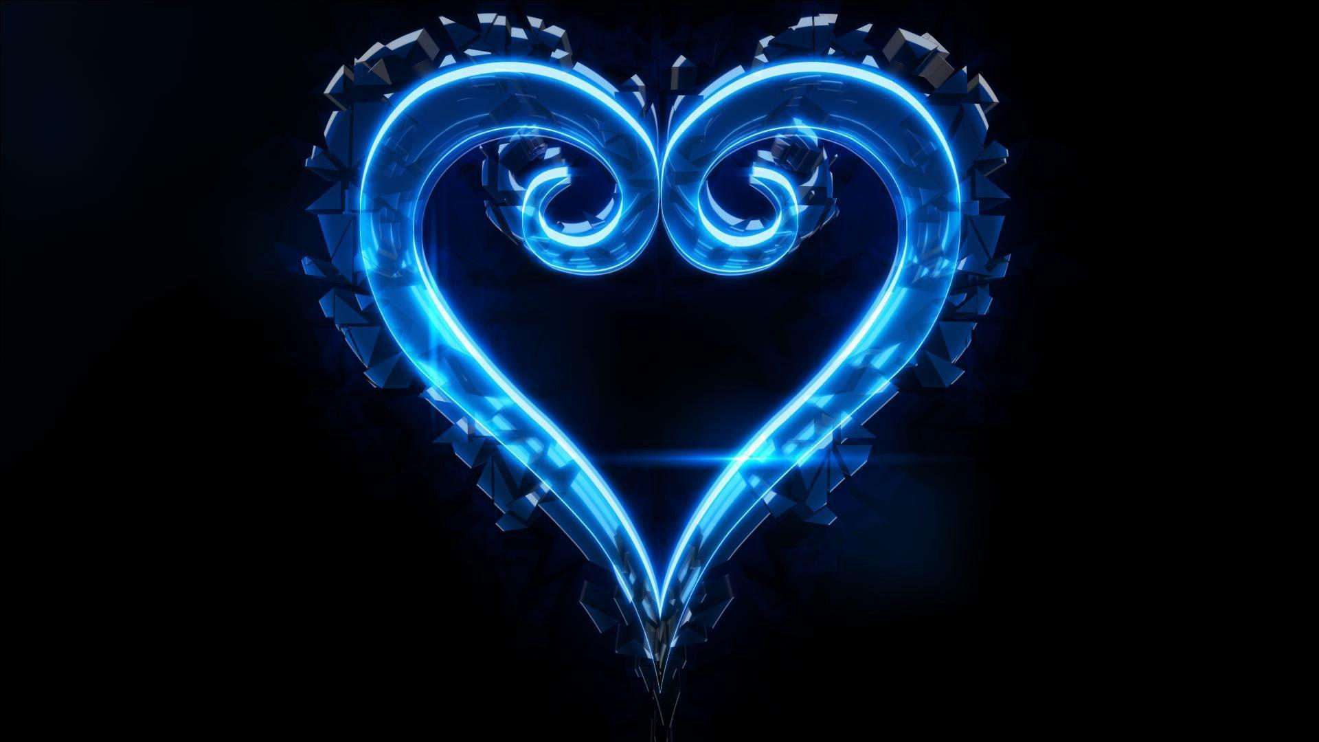 AmazingPict.com. Blue Heart Wallpaper High Resolution