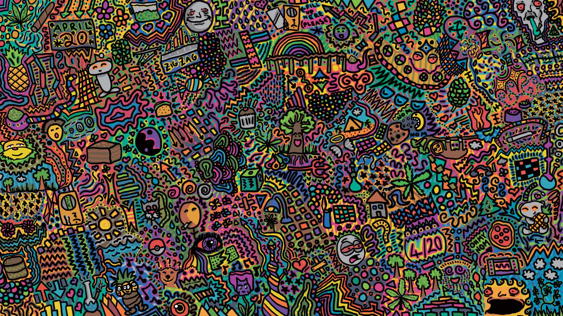 Moving Psychedelic Wallpaper