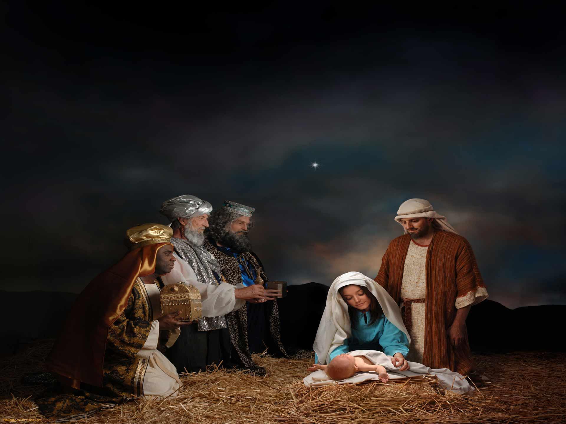 image For > Nativity Scene Background