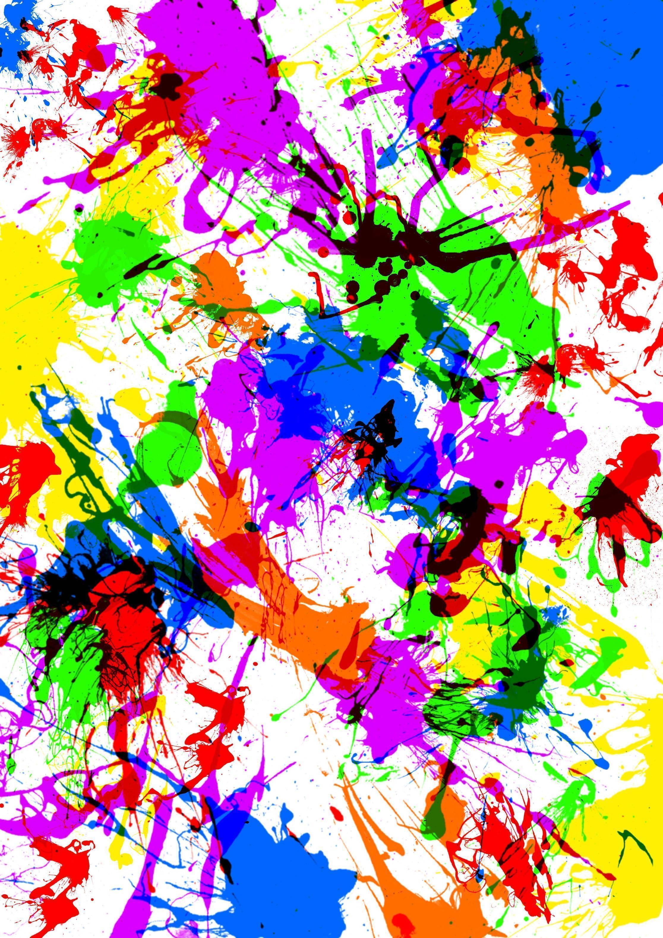 Colorful Paint Splatter Wallpaper Abstract Wallpapers - Vrogue.co