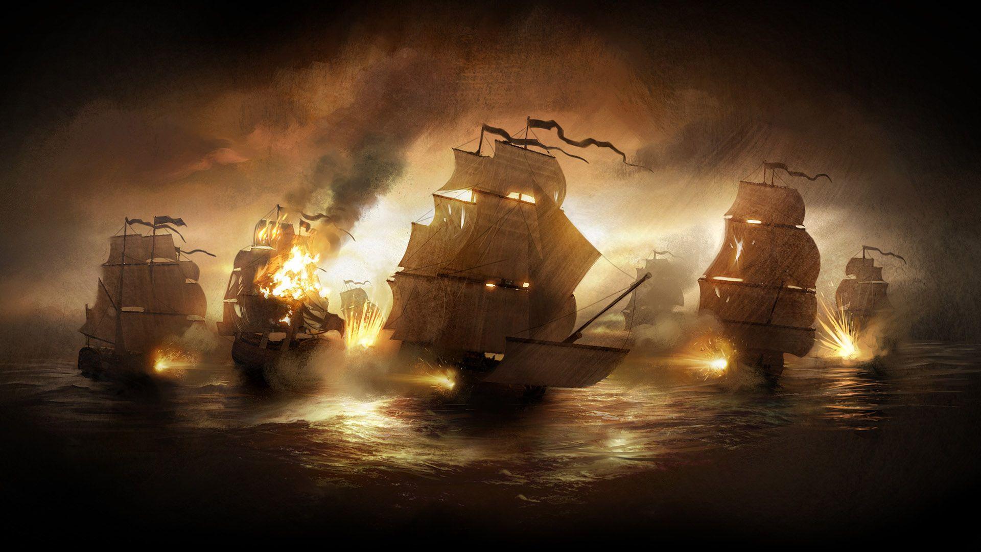 Pirate Ship High Quality HD Wallpaper