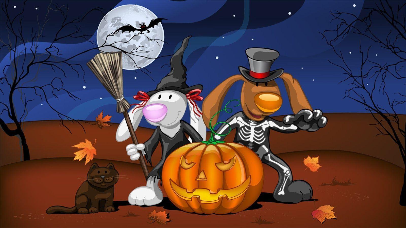 Funny Halloween Wallpaper HD Wallpaper Background