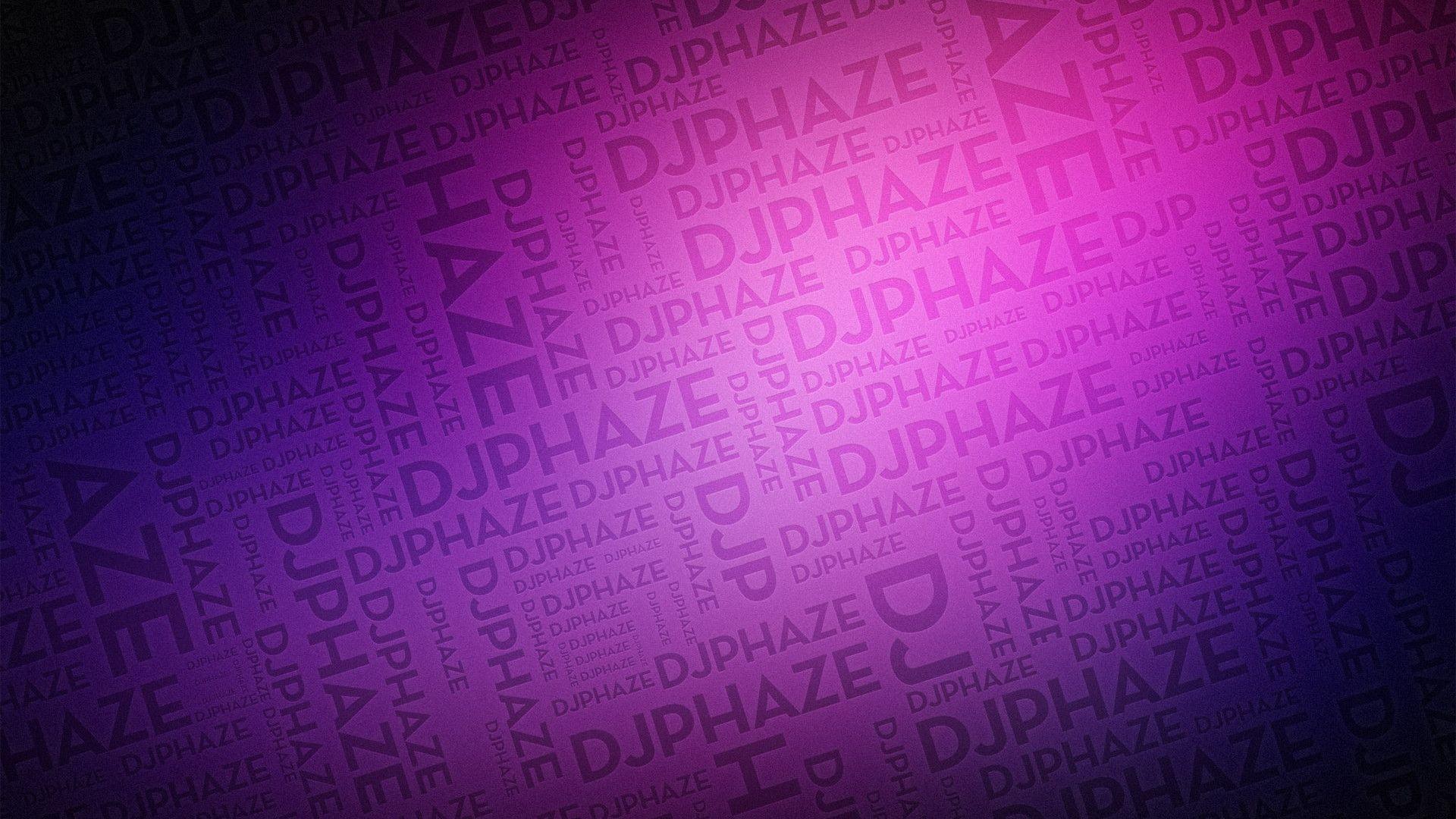 Purple Typography Background Wallpaper