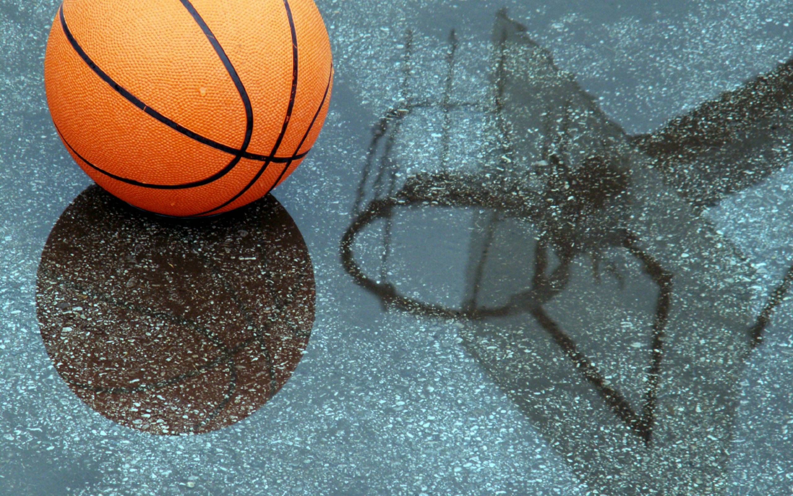 Basketball Hoop And Ball Wallpaper HD