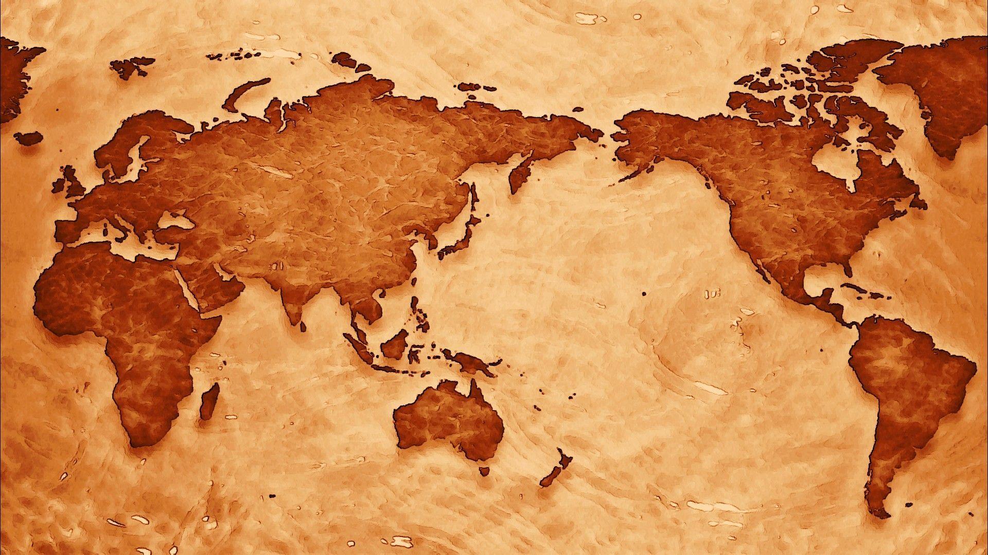 Old World Map Wallpaper