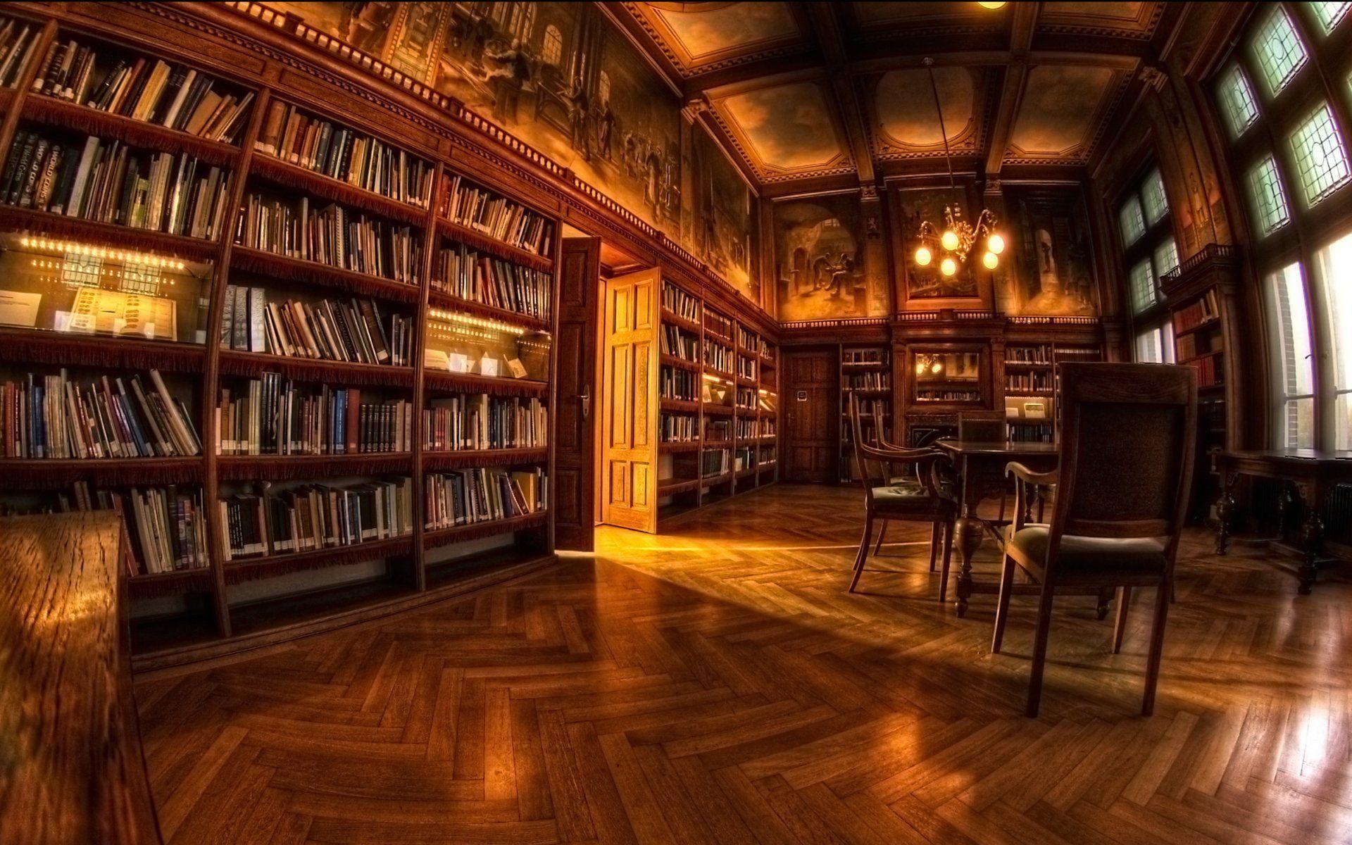 Wallpaper For > Fantasy Library Background