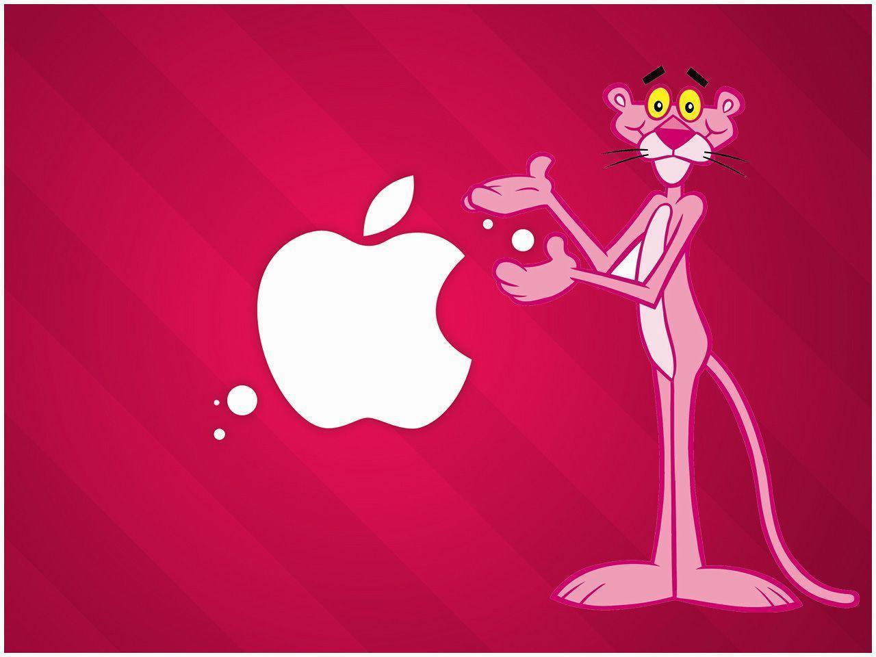 The Pink Panther Classic Collection Apple Series Cartoon Wallpaper