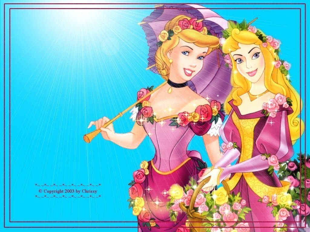 Sleeping Beauty and Cinderella Wallpaper Princess