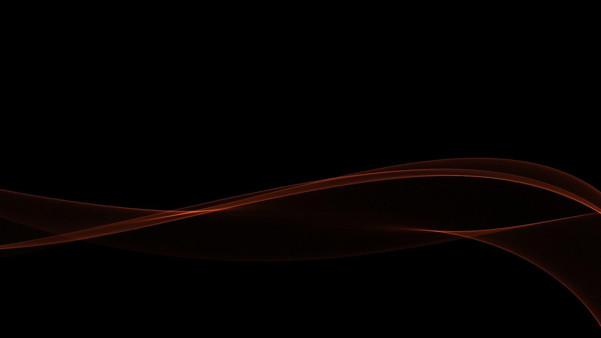 Abstract Black Minimalistic Red Waves Gradient HD Wallpaper